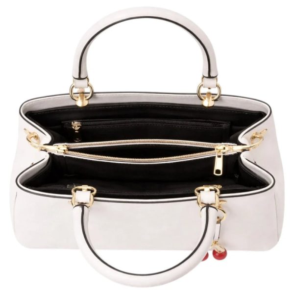 Rovaa Ivory Charm Handbag with Elegant Curve Design