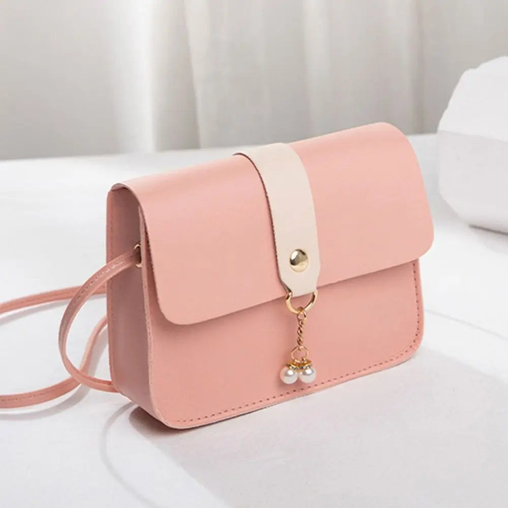 Women's Mini Square Crossbody Bag – Small PU Leather Purse for Travel