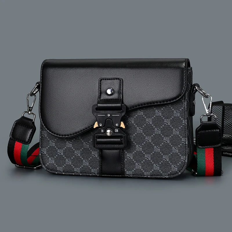Men's Jacquard Pattern Waterproof Crossbody Sling Bag – Lightweight Chest Pack