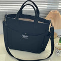 Women's Canvas Large Capacity Shoulder Bag – Laptop Tote for Work & School