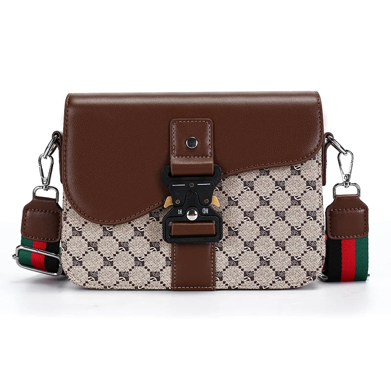 Men's Jacquard Pattern Waterproof Crossbody Sling Bag – Lightweight Chest Pack