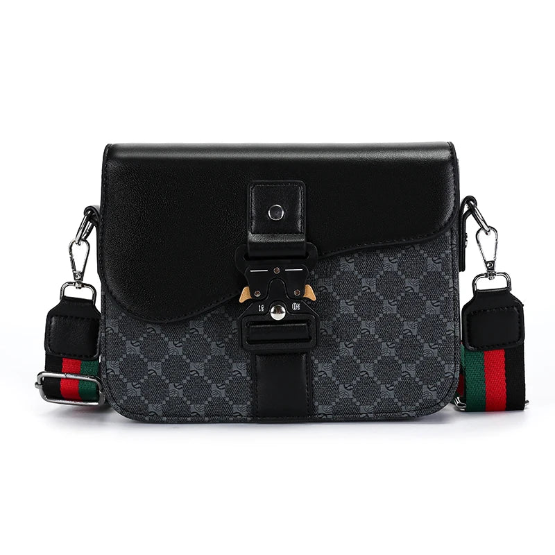 Men's Jacquard Pattern Waterproof Crossbody Sling Bag – Lightweight Chest Pack