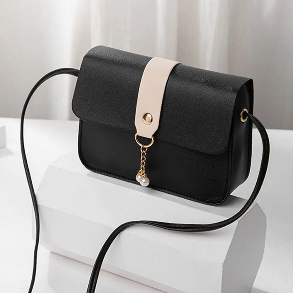 Women's Mini Square Crossbody Bag – Small PU Leather Purse for Travel