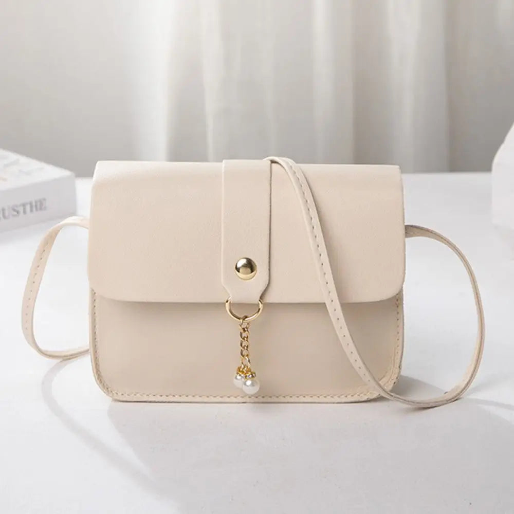Women's Mini Square Crossbody Bag – Small PU Leather Purse for Travel