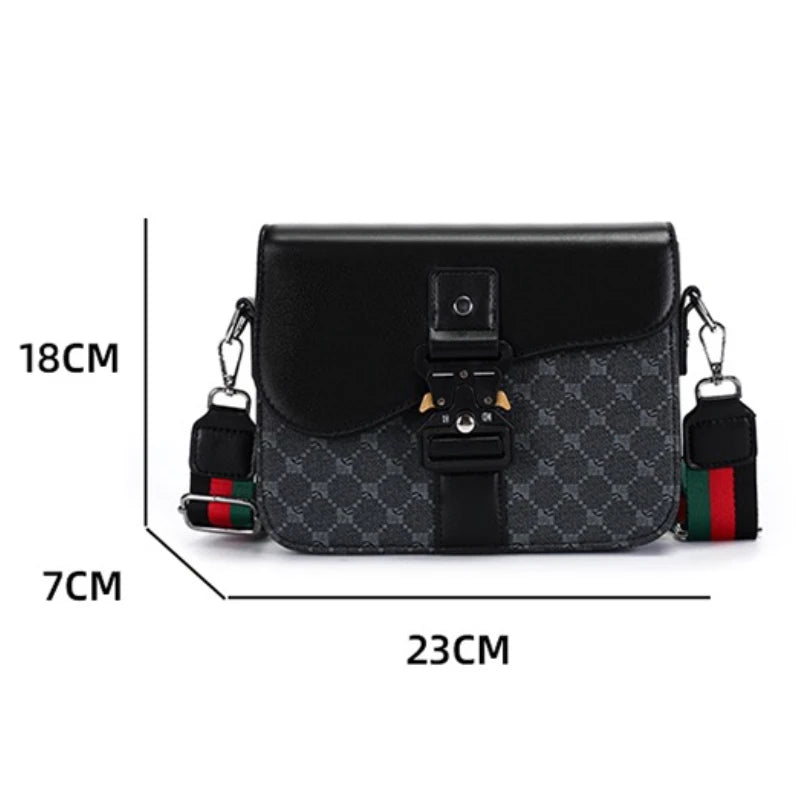 Men's Jacquard Pattern Waterproof Crossbody Sling Bag – Lightweight Chest Pack
