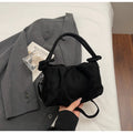 Women's Retro Suede Crossbody Bag – Casual Soft Shoulder Commuting Bag
